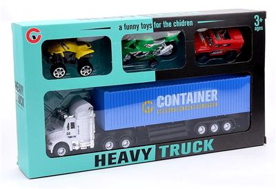 惯性拖车（货柜配三款车子） - OBL940099