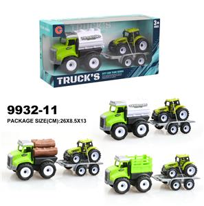 惯性卡通农夫车载1只回力车 - OBL940264