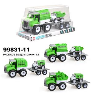 惯性环卫车载1只回力车 - OBL940307