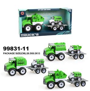 惯性环卫车载1只回力车 - OBL940308