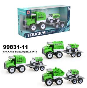 惯性环卫车载1只回力车 - OBL940309