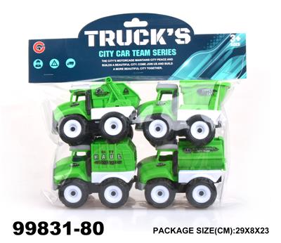 惯性环卫车4只装 - OBL940320