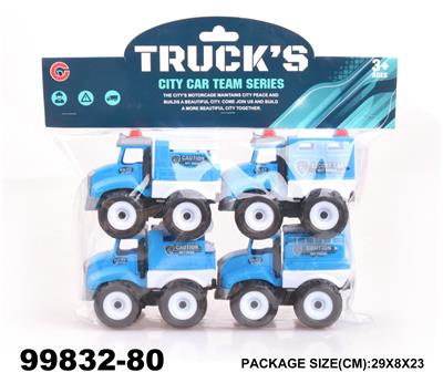 惯性警车4只装 - OBL940338