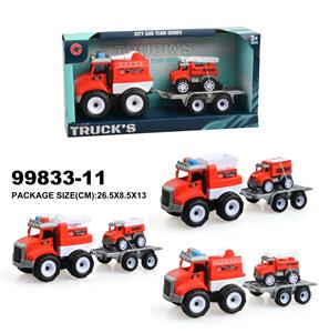 惯性消防车载1只回力车 - OBL940344