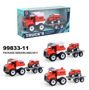 惯性消防车载1只回力车 - OBL940345