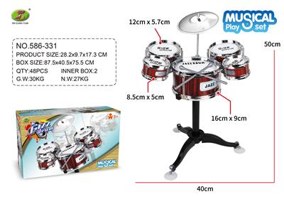 单色爵士鼓套
装5鼓（小） - OBL940974