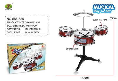 单色爵士鼓套
装3鼓（中） - OBL940975