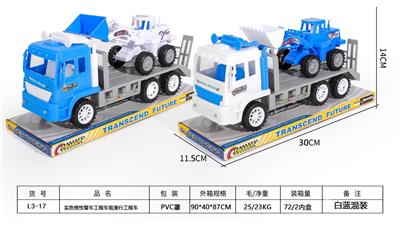 实色惯性警车工程车载滑行工程车 - OBL941832