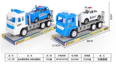 实色惯性警车工程车载警车 - OBL941833