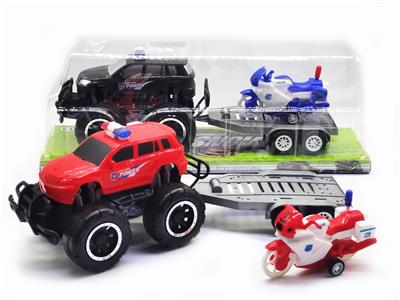 惯性越野警车载回力警察摩托 - OBL943070