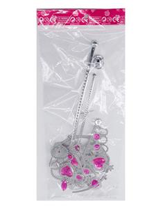 红色皇冠饰品6件套 带配件 电镀 红色【无文字包装】随机颜色 - OBL943401