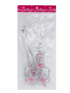 粉色皇冠饰品7件套 电镀【无文字包装】随机颜色 - OBL943405