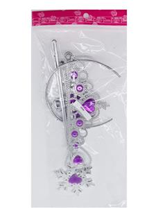 紫色皇冠6件套 电镀 紫色【无文字包装】随机颜色 - OBL943407