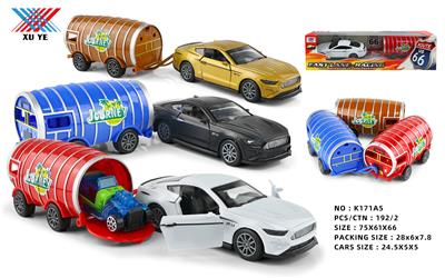 1:32 合金野马拖房车回力开门（1只装） - OBL944814