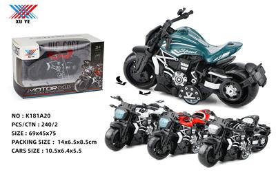 1：32 合金大魔鬼摩托车回力（1只装） - OBL944820