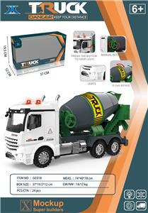 惯性水泥搅拌工程车（带灯光声音 - OBL946110