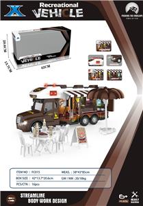 惯性棕色长头房车-非洲草原（带灯光声音 - OBL946146