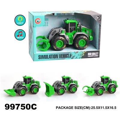 灯光音乐惯性农夫工程车 - OBL946684