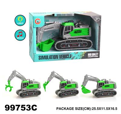 灯光音乐惯性农夫工程车 - OBL946685