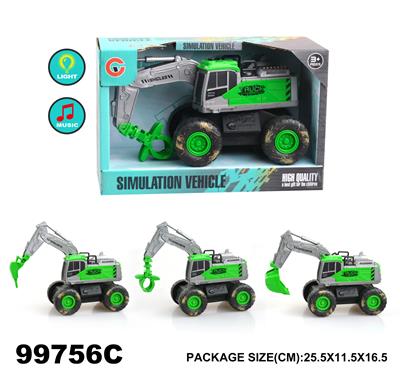 灯光音乐惯性农夫工程车 - OBL946686