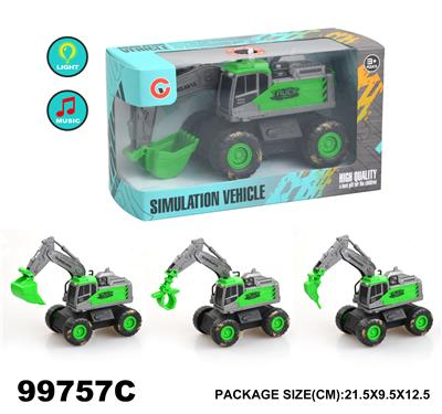 灯光音乐惯性农夫工程车 - OBL946752