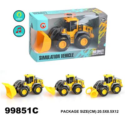 灯光音乐惯性工程车 - OBL946753