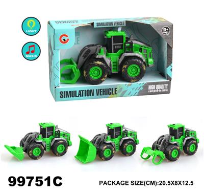 灯光音乐惯性农夫工程车 - OBL946756