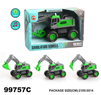 灯光音乐惯性农夫工程车 - OBL946758