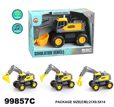 灯光音乐惯性工程车 - OBL946761