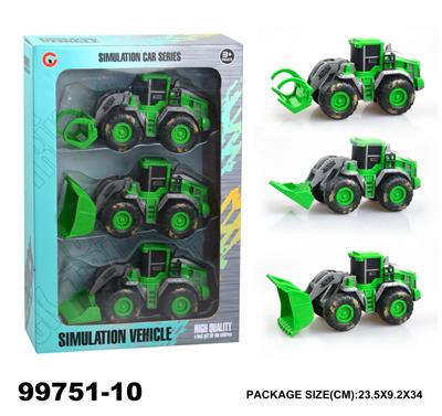 3只装惯性农夫工程车 - OBL946794