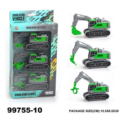 3只装惯性农夫工程车 - OBL946844