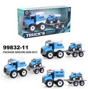 惯性警车载1只回力车 - OBL946944