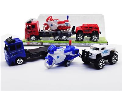 惯性拖头车载回力摩托滑行越野车 - OBL947202