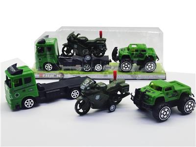 惯性拖头车载回力摩托滑行越野车 - OBL947207