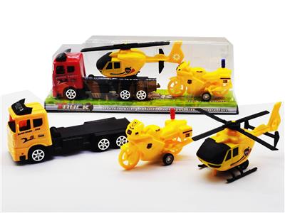 惯性拖头车载滑行飞机回力摩托 - OBL947213