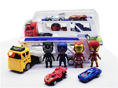 惯性拖头车载卡通人回力车 - OBL947221