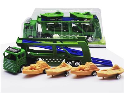 惯性拖头车载回力船航母 - OBL947222