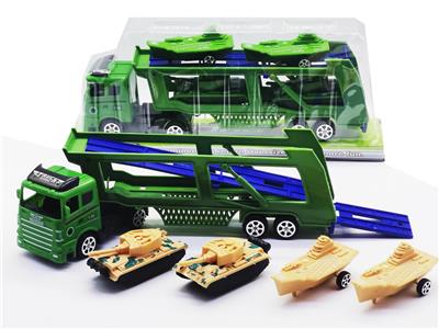 惯性拖头车载回力坦克航母 - OBL947223