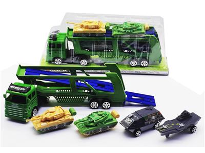 惯性拖头车载回力坦克装甲航母 - OBL947225