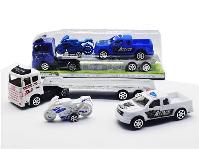 惯性拖头车载回力摩托滑行皮卡车 - OBL947229