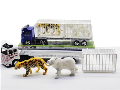 惯性拖头车载笼子pp动物 - OBL947230