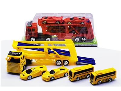 惯性拖头车载回力跑车巴士 - OBL947236