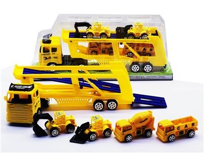 惯性拖头车载2滑行2回力工程车 - OBL947238