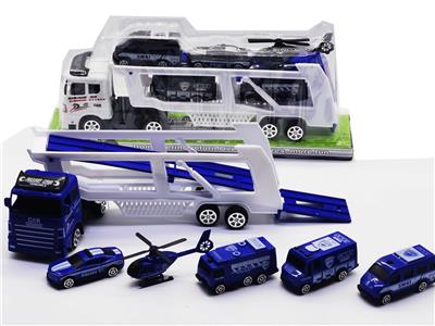 惯性拖头车载滑行特警车 - OBL947242