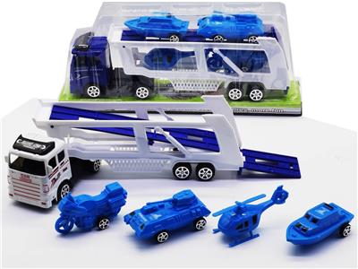 惯性拖头车载滑行警车 - OBL947247