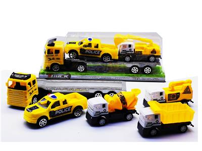 惯性拖头车载滑行皮卡车回力工程车 - OBL947251