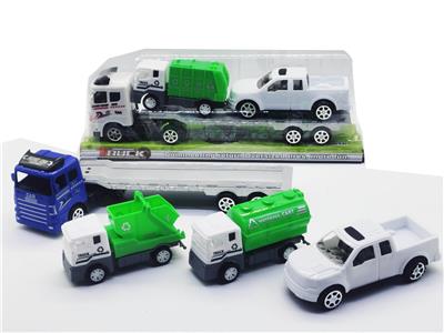 惯性拖头车载回力环卫车滑行皮卡车 - OBL947252