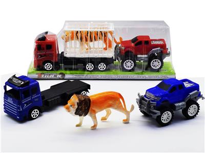 惯性拖头车载笼子动物滑行越野车 - OBL947261