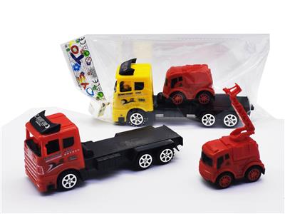 惯性拖头车载回力消防车 - OBL947280