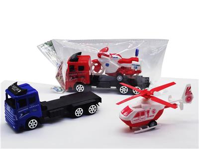 惯性拖头车载回力摩托回力飞机 - OBL947284